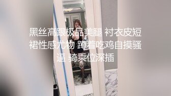 黑丝高跟极品美腿 衬衣皮短裙性感尤物 蹲着吃鸡自摸骚逼 骑乘位深插